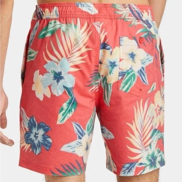 NWT | Goodfellow & Co. | Tropical Floral Swim Shorts | Men Swim Trunks | Medium - Picture 9 of 9